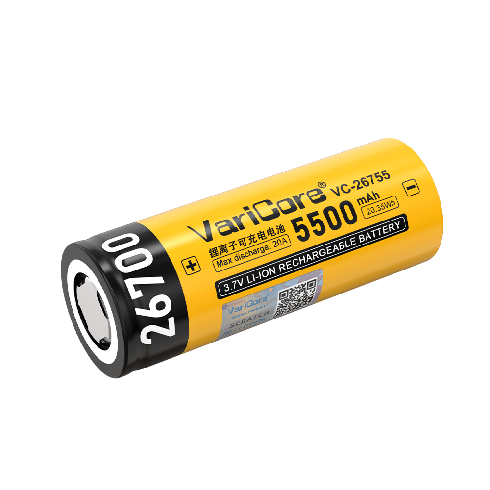 VariCore 26700 5500mAh 3.2V LiFePO4 Battery VC-26755 20A discharge